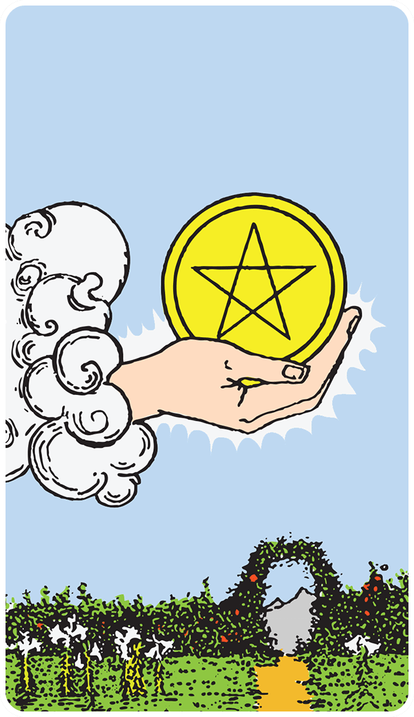 Ace of Pentacles Tarot Card