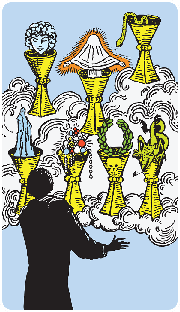 Seven of Cups Tarot Card